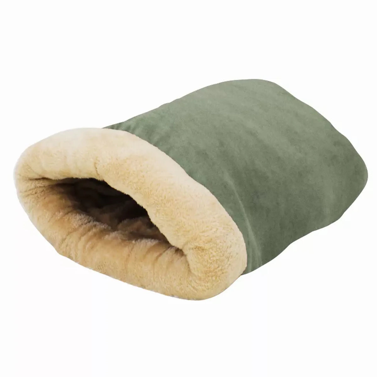 GOOPAWS 4 in 1 Self Warming Burrow Cat Bed Pet Hideway Sleeping Cuddle Cave - Bellhaven & Co.