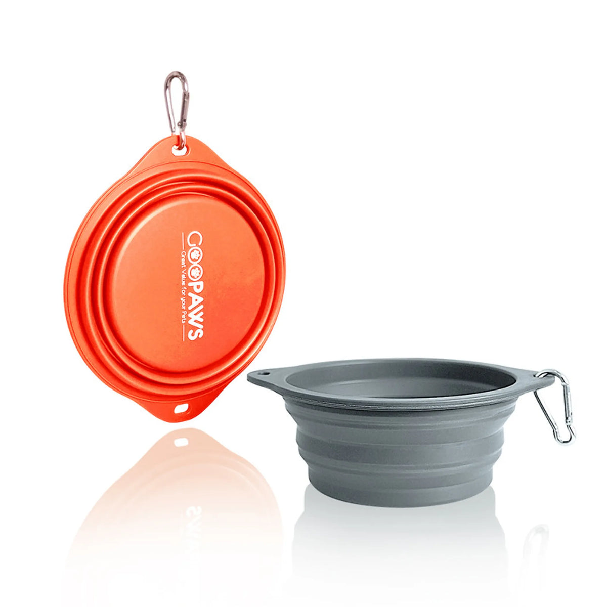 GOOPAWS Silicone Non-Skid Travel Cat & Dog Bowl Mulitple Colors - Bellhaven & Co.