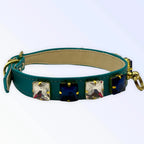 My Rhinestone Vegan Leather Glam Pet Collar in 12"-20" - Bellhaven & Co.