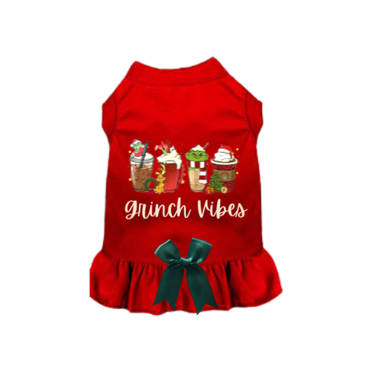 Grinch Vibes Tee or Dog Dress