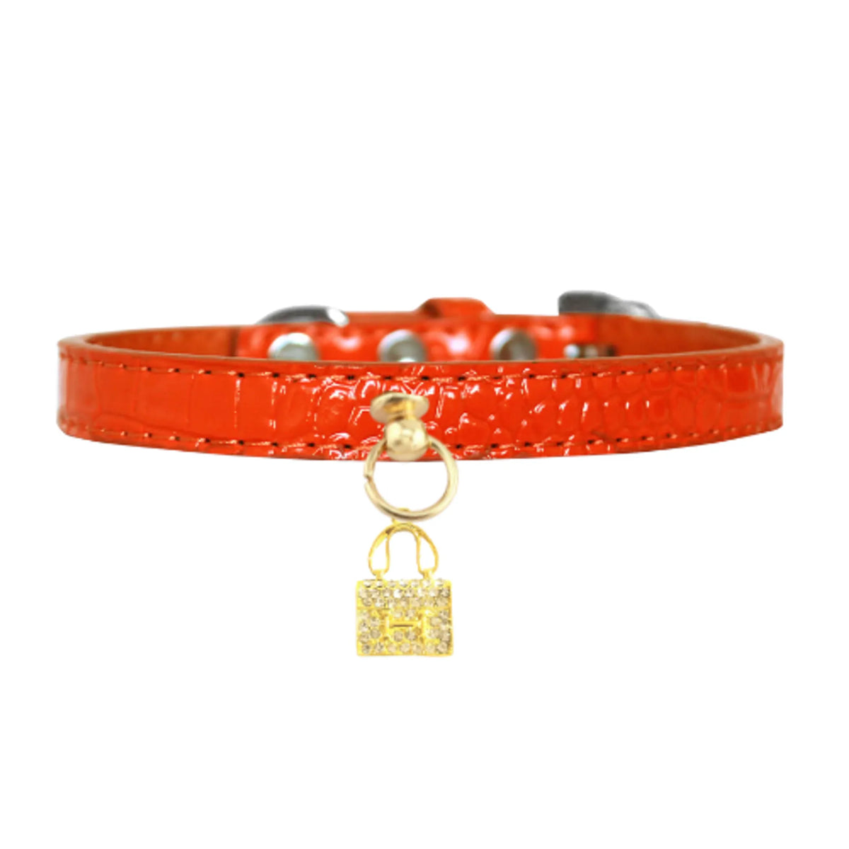 My Little Hairmes Orange Dog Collar with Charm - Bellhaven & Co.