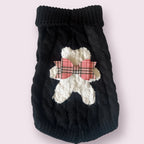 Chenille Bear Knit Turtleneck Dog Sweater - Bellhaven & Co.