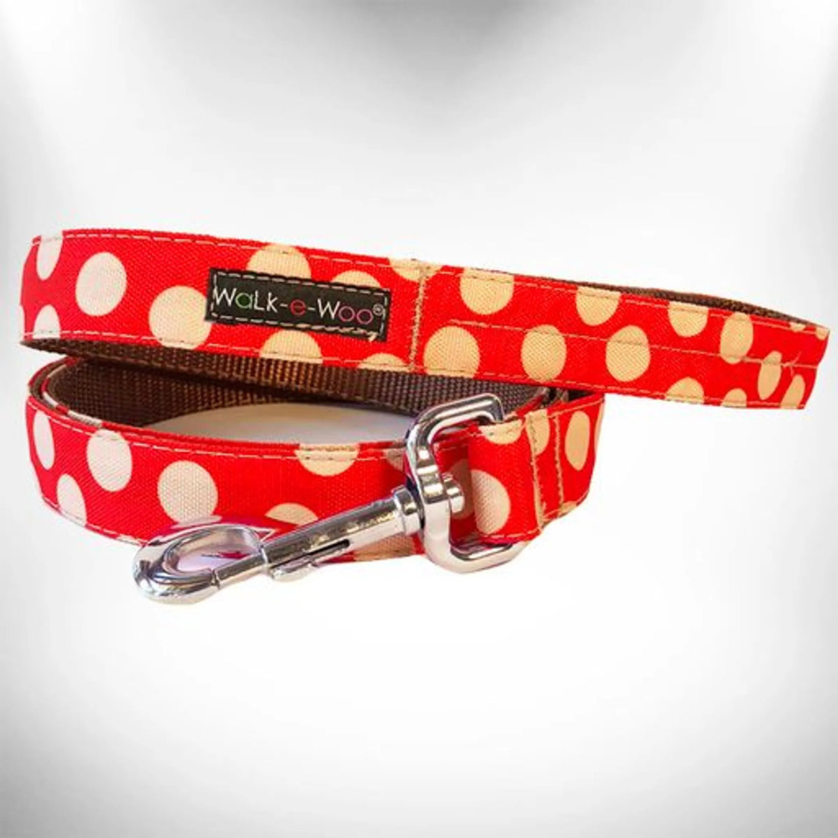 Polka Dot Dog - Tan Dots Leads - Bellhaven & Co.