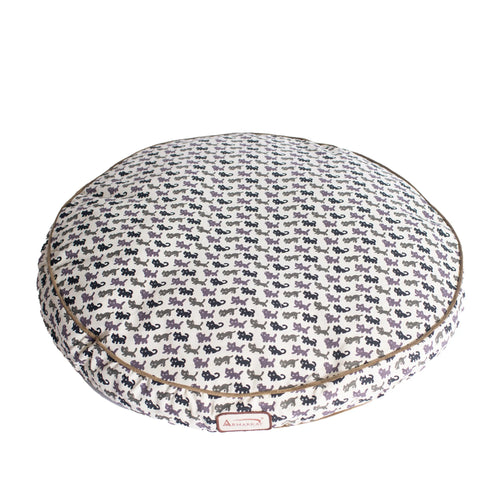 Canvas Muli-Print Dog Bed Polyfilled Pet Bed 23x23x6, Non Skid Bottom - Bellhaven & Co.