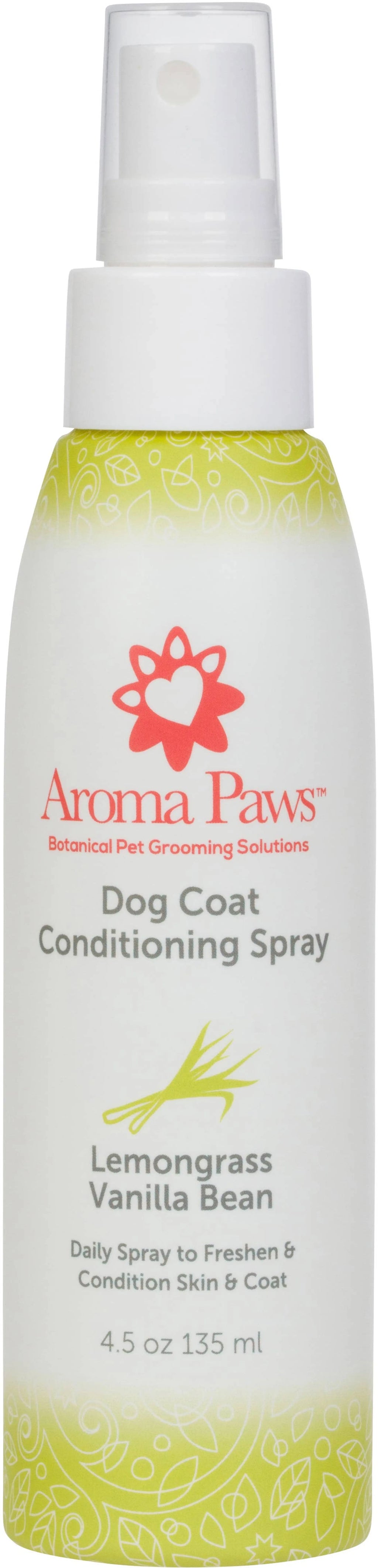 Aroma Paws 4.5 Oz. Dog Coat Spray Lemongrass Vanilla Bean - Bellhaven & Co.