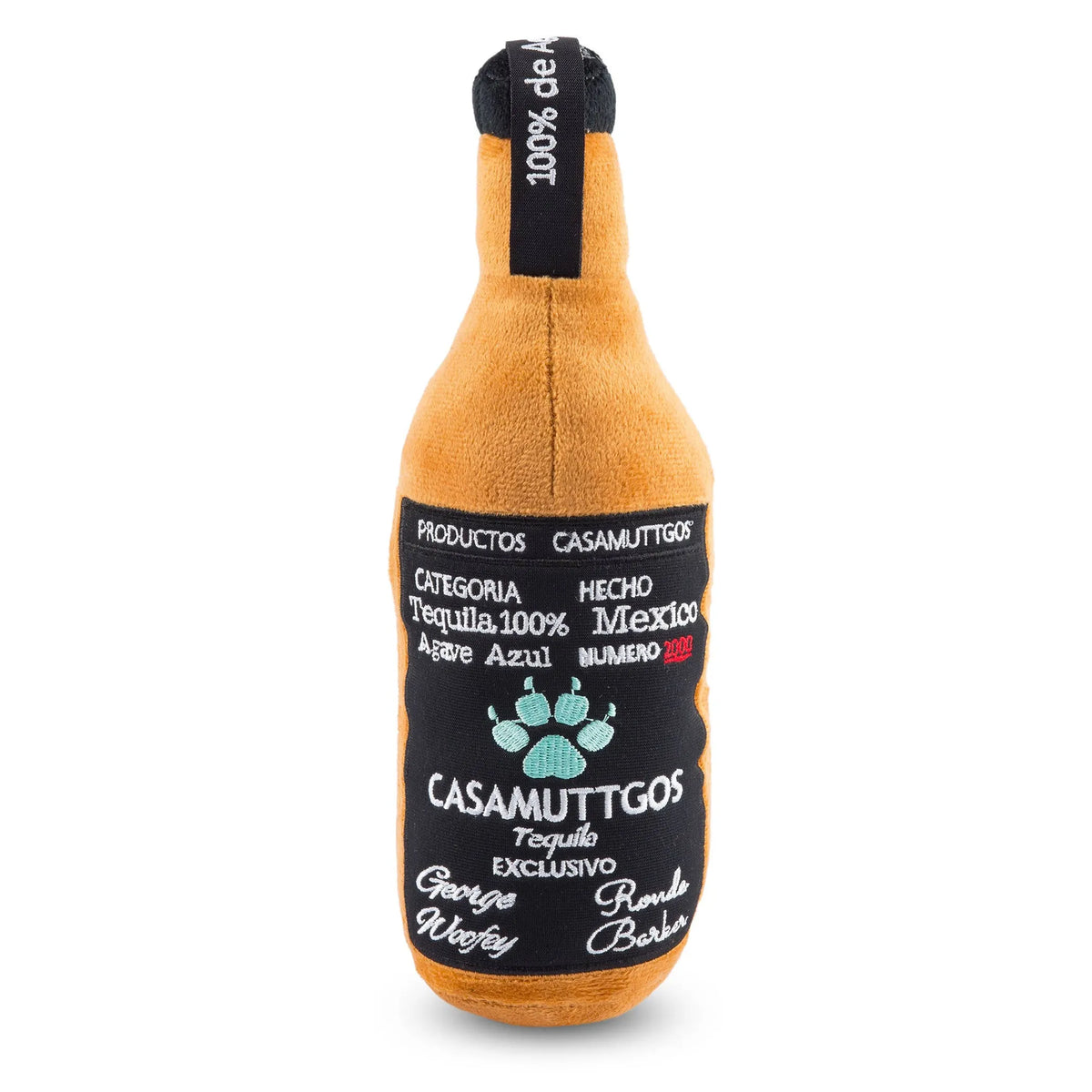 Casamuttgos Tequila Plushie Bottle Squeaker Dog Toy - Bellhaven & Co.
