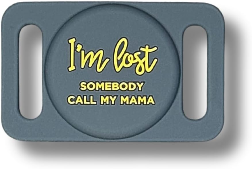 Two Tails Collar Holder Compatible with Apple AirTag and Fun Message - Bellhaven & Co.