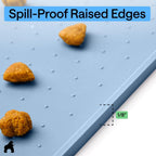 GORILLA GRIP 100% Waterproof Raised Edge BPA Free Silicone Pet Feeding Mat Dog and Cat - Bellhaven & Co.
