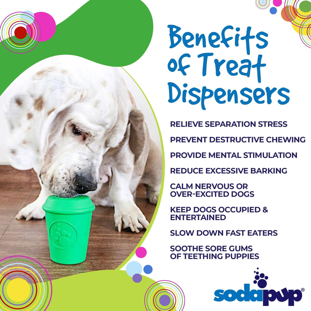 Coffee Cup Durable Rubber Chew Toy and Treat Dispenser - Bellhaven & Co.