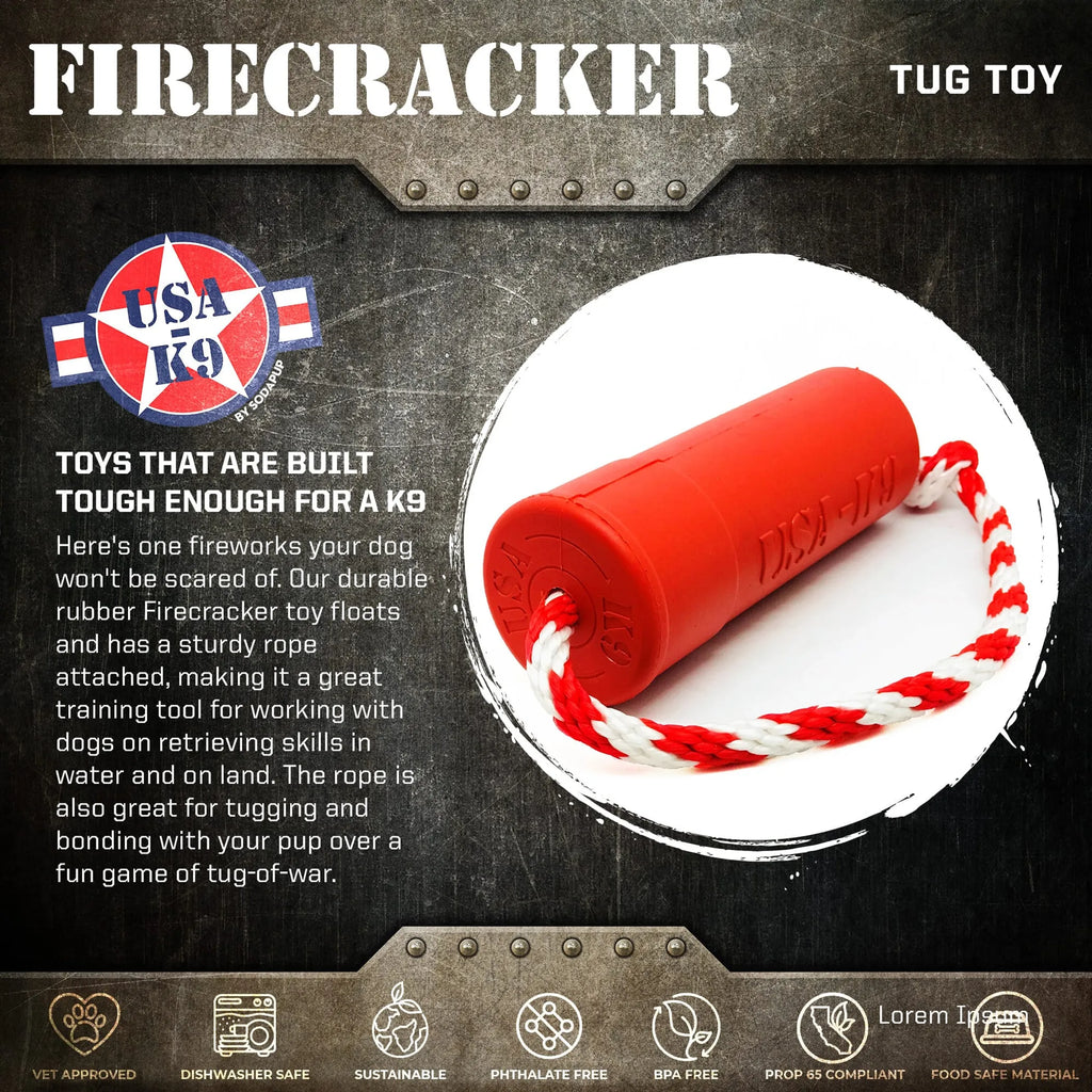 USA-K9 Firecracker Durable Rubber Floating Training Dummy - Bellhaven & Co.