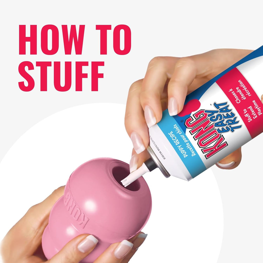 KONG Natural Rubber Stuffable Teething Chew Toy XS -Large Dogs Pink or Blue - Bellhaven & Co.