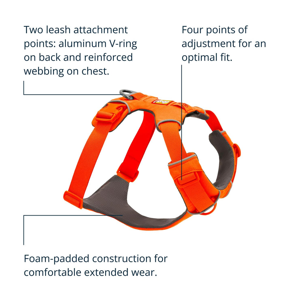 Ruffwear Front Range Dog Chest Harness Multiple Colors S-XL