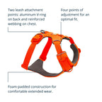 Ruffwear Front Range Dog Chest Harness Multiple Colors S-XL