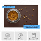 GORILLA GRIP 100% Waterproof Raised Edge BPA Free Silicone Pet Feeding Mat Dog and Cat - Bellhaven & Co.