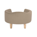 HomePop Upholstered Curved Pet Bed Luxury Cat & Dog Rasied Bed - Bellhaven & Co.