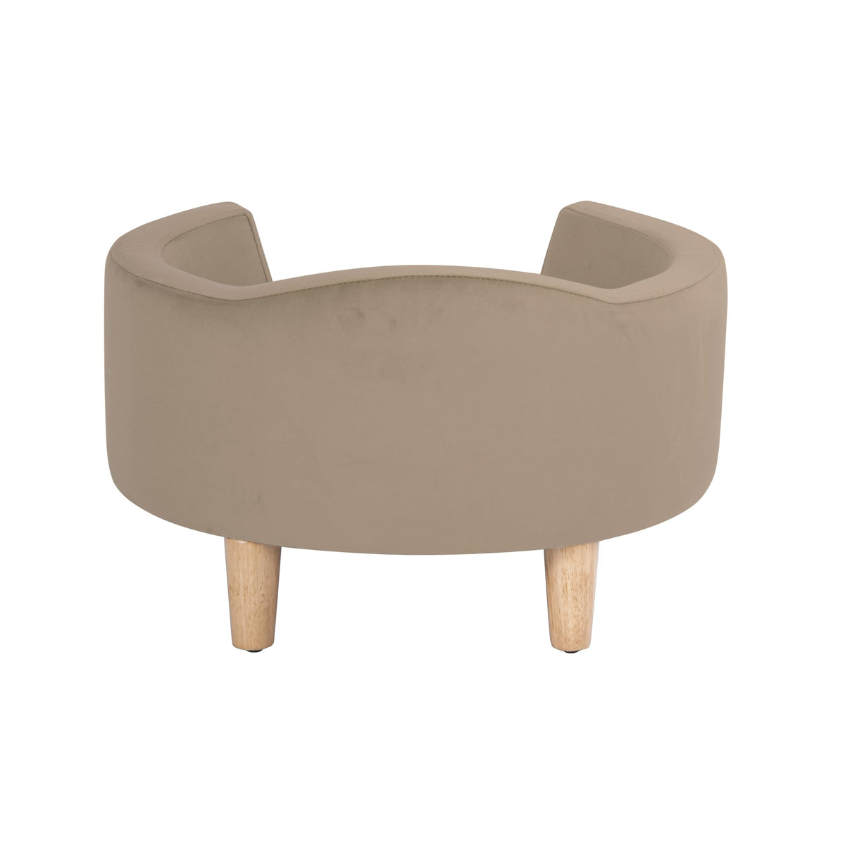 HomePop Upholstered Curved Pet Bed Luxury Cat & Dog Rasied Bed - Bellhaven & Co.