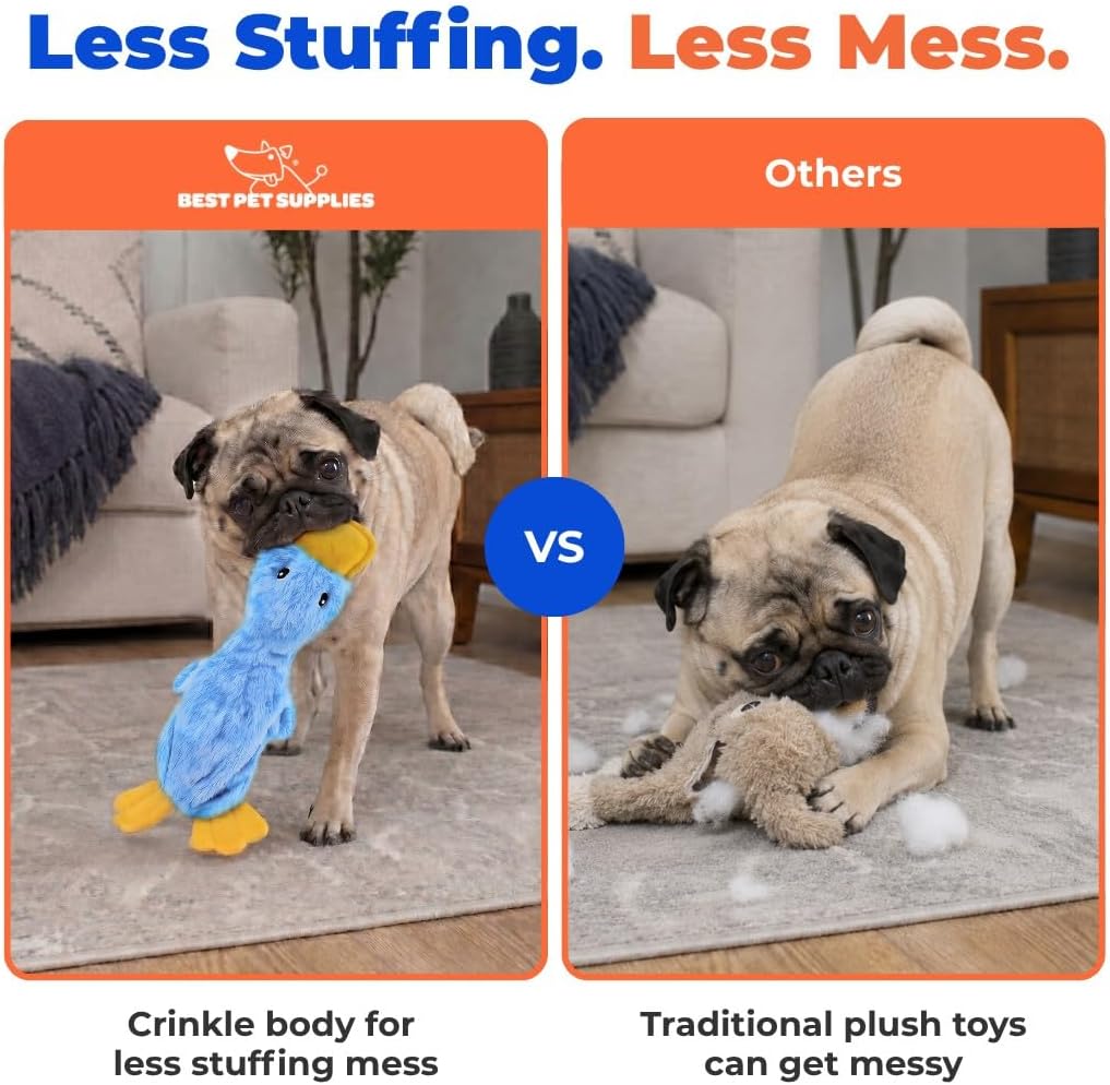 Best Pet Supplies Interactive Squeaky Dog Toy and Crinkle Dog Toys - Multiple Choices - Bellhaven & Co.
