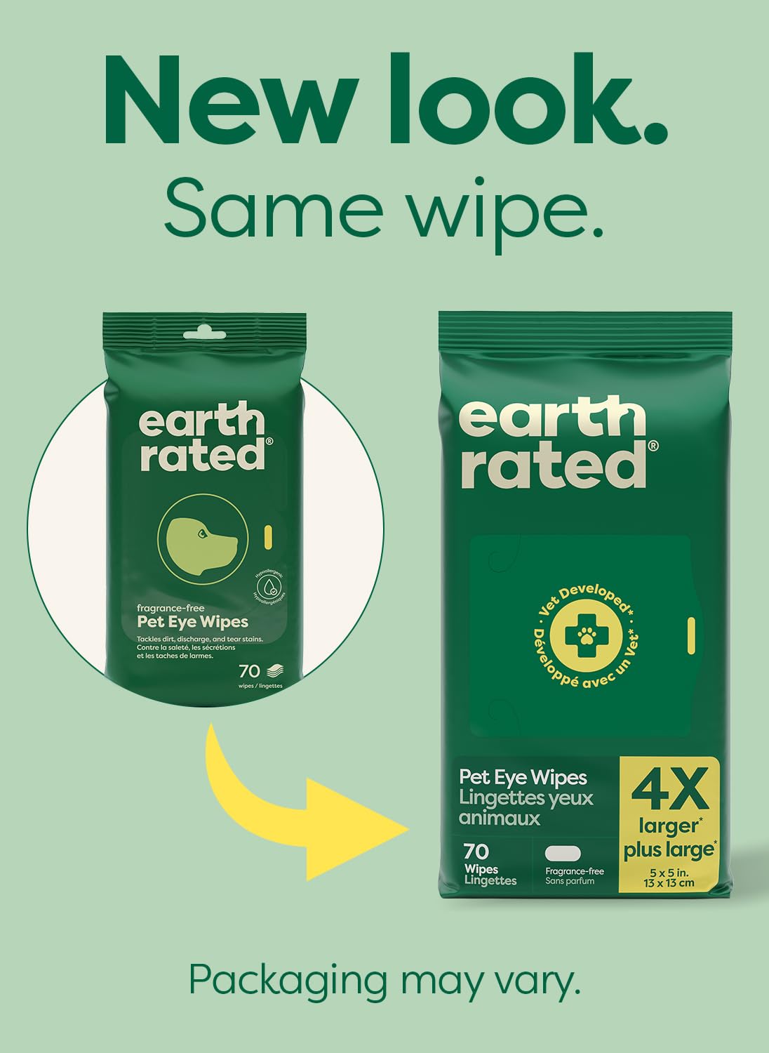 Earth Rated Dog Wipes for Paws & Butt Deodorizing Scented & Unscented, 100ct - Bellhaven & Co.