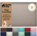 GORILLA GRIP 100% Waterproof Raised Edge BPA Free Silicone Pet Feeding Mat Dog and Cat - Bellhaven & Co.