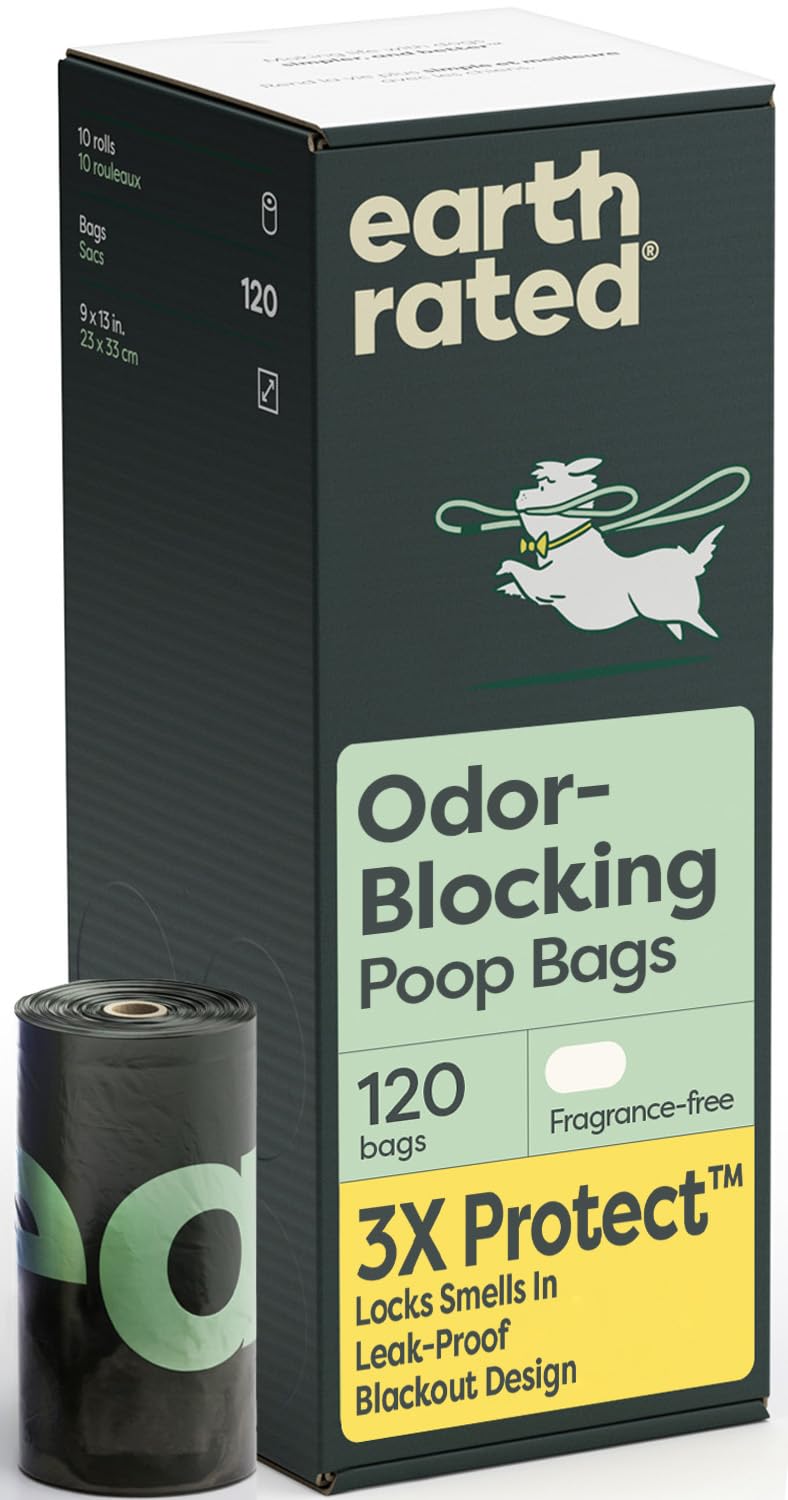 Earth Rated Dog Poop Bags on Refill Rolls Scented and Unscented 120-600 bag sets - Bellhaven & Co.