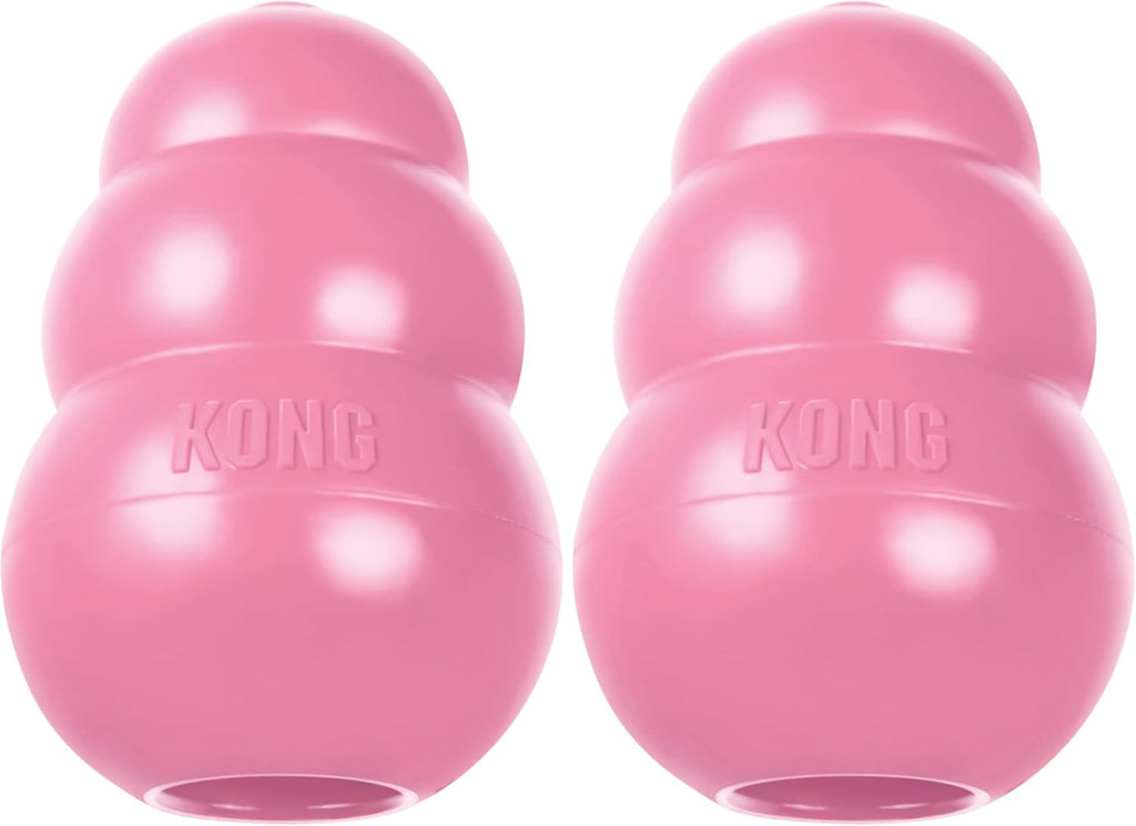 KONG Natural Rubber Stuffable Teething Chew Toy XS -Large Dogs Pink or Blue - Bellhaven & Co.