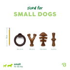 Benebone Medium 4-Pack Dog Toys for Aggressive Chewers - Bellhaven & Co.