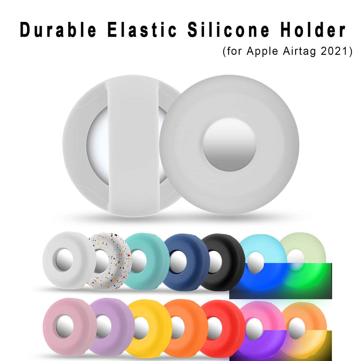 Airtag Holder for Dog or Cat Collar Silicone Air Tag Case Cover - Bellhaven & Co.
