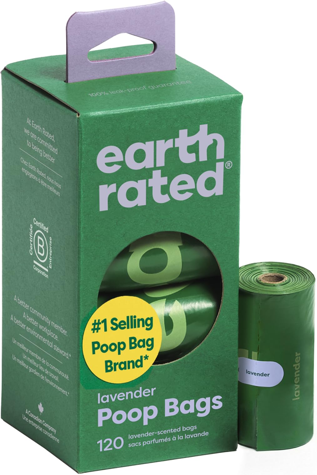 Earth Rated Dog Poop Bags on Refill Rolls Scented and Unscented 120-600 bag sets - Bellhaven & Co.