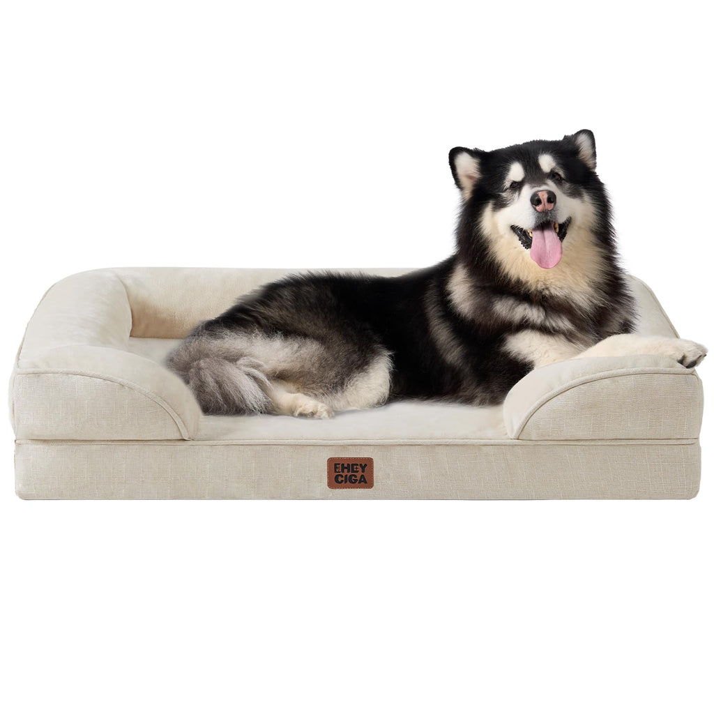 EHEYCIGA Orthopedic Dog Bed, Waterproof Washable Pet Bed Multiple Sizes - Bellhaven & Co.