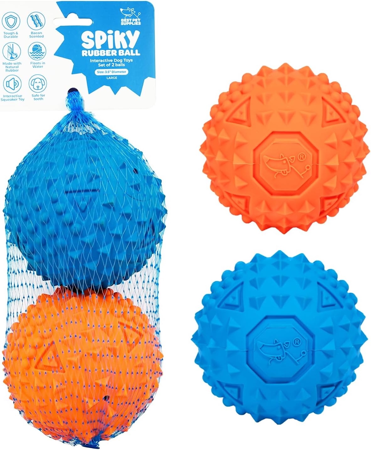 Best Pet Supplies Interactive Squeaky Dog Toy and Crinkle Dog Toys - Multiple Choices - Bellhaven & Co.