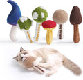 5 Pack Catnip Toys, Cat Toys with Catnip & Silvervine, Colorful Mushroom Cat Chew Toys - Bellhaven & Co.