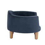 HomePop Upholstered Curved Pet Bed Luxury Cat & Dog Rasied Bed - Bellhaven & Co.