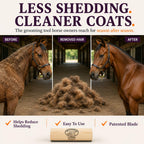 SleekEZ Grooming Brush for Shedding Patented Deshedding for Dog, Cats and Horses - Bellhaven & Co.