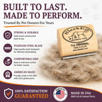 SleekEZ Grooming Brush for Shedding Patented Deshedding for Dog, Cats and Horses - Bellhaven & Co.