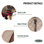 Luxury Winter Hooded Dog Jacket In Two Pattern Options Small-XXL