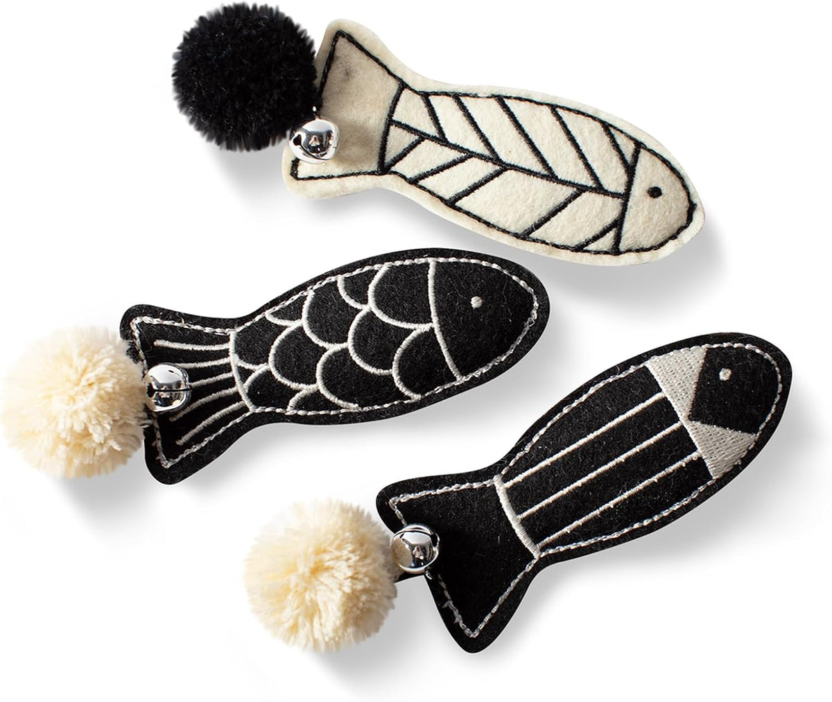 Fringe Studio Off THE Scales Durable Cotton Canvas Cat Toy 3PCS Set - Bellhaven & Co.