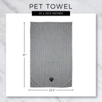 Bone Dry Pet Grooming Towel Collection Absorbent Microfiber Multiple Color Options