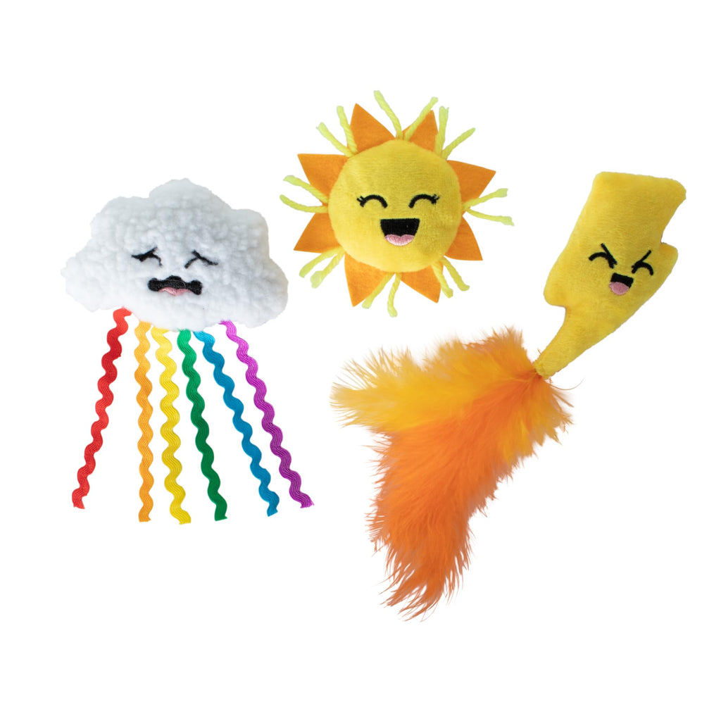 Fringe Studio Off THE Scales Durable Cotton Canvas Cat Toy 3PCS Set - Bellhaven & Co.