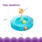Catstages Tower of Tracks Cat Toy 3-Level Track Tower with 6 Balls Interactive - Bellhaven & Co.