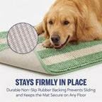 Muddy Mat® Super Absorbent Loop-Thread Chenille Dog Door Mat for Muddy Paws