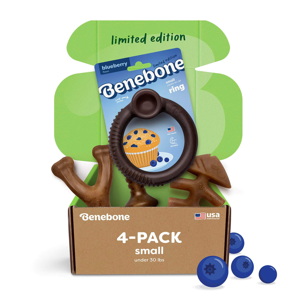 Benebone Medium 4-Pack Dog Toys for Aggressive Chewers - Bellhaven & Co.