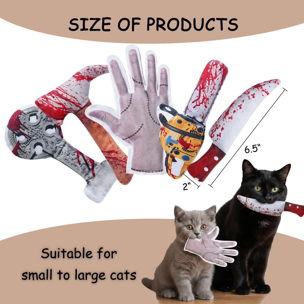 5 Pack Catnip Toys, Cat Toys with Catnip & Silvervine, Colorful Mushroom Cat Chew Toys - Bellhaven & Co.