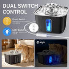 Veken Innovation Award Winner Automatic Stainless Steel Pet Water Fountain 108oz - Bellhaven & Co.