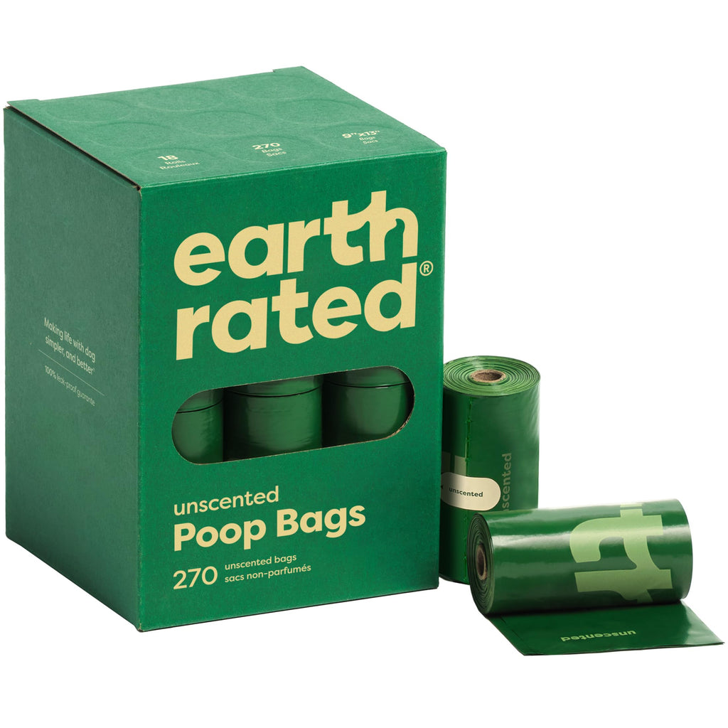 Earth Rated Dog Poop Bags on Refill Rolls Scented and Unscented 120-600 bag sets - Bellhaven & Co.
