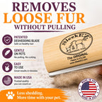 SleekEZ Grooming Brush for Shedding Patented Deshedding for Dog, Cats and Horses - Bellhaven & Co.