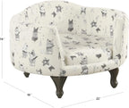 HomePop Upholstered Curved Pet Bed Luxury Cat & Dog Rasied Bed - Bellhaven & Co.