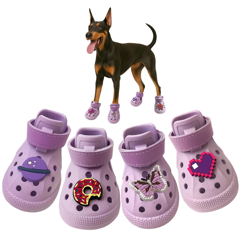 Furrtripsy Dog Shoes Non-Slip Waterproof Sandals Breathable Perforated Boots - Bellhaven & Co.