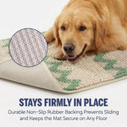 Muddy Mat® Super Absorbent Loop-Thread Chenille Dog Door Mat for Muddy Paws