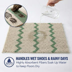 Muddy Mat® Super Absorbent Loop-Thread Chenille Dog Door Mat for Muddy Paws