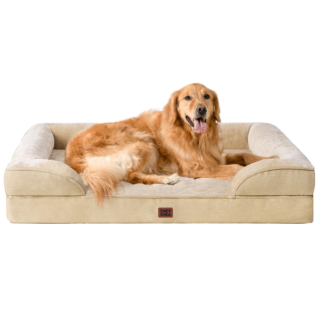EHEYCIGA Orthopedic Dog Bed, Waterproof Washable Pet Bed Multiple Sizes - Bellhaven & Co.